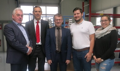 Herr Hockenberger und Herr Rech zu Besuch im Fabrikle.